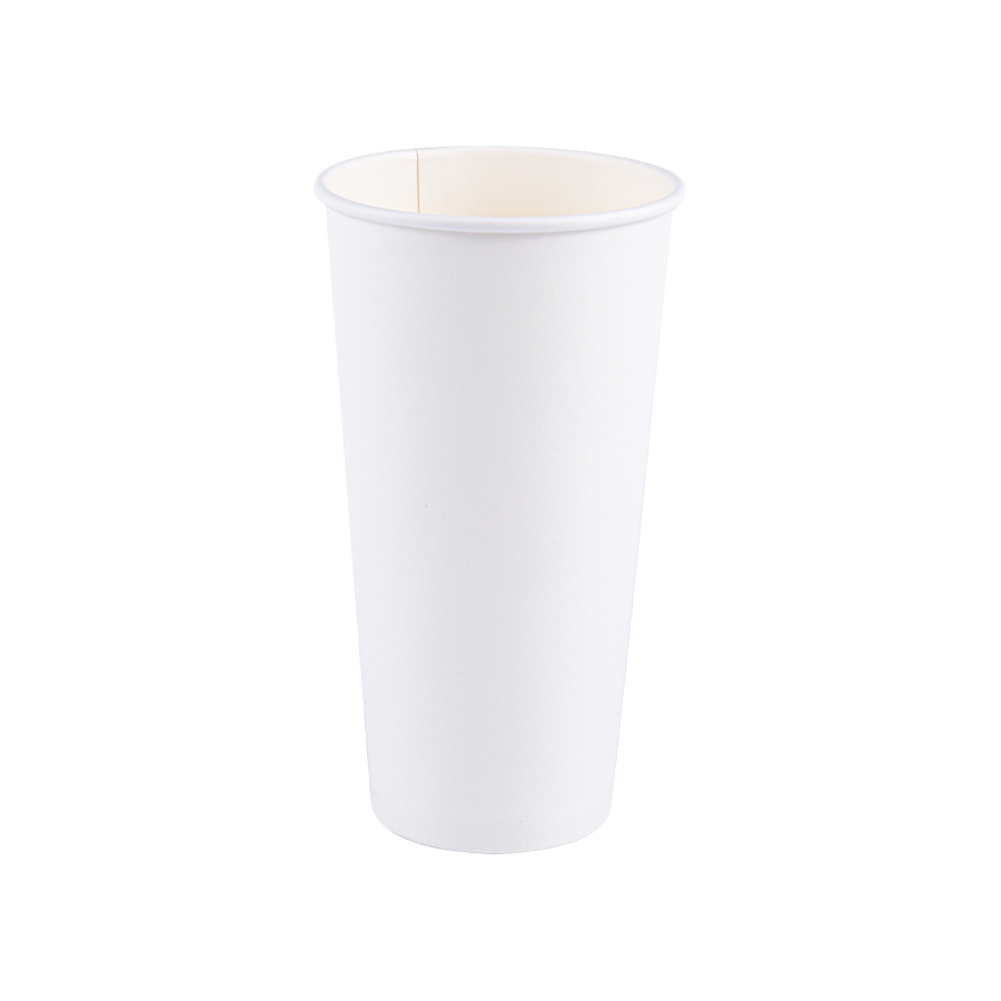 16 oz (500 ml) PLA biologisk nedbrydelig enkeltvægs papirkop